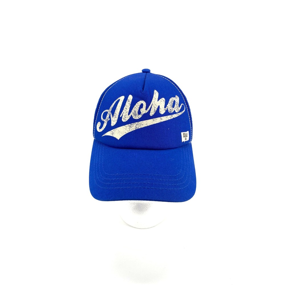 Billabong Aloha Bright Blue Trucker Hat Adjustable Snapback Beach Surf Cap